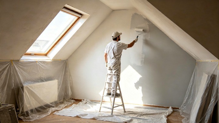 Travaux de peinture combles